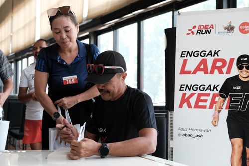 Race photo from Soft Launching Buku "Enggak Lari, Enggak Keren" & IdeaRun