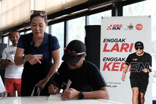 Race photo from Soft Launching Buku "Enggak Lari, Enggak Keren" & IdeaRun