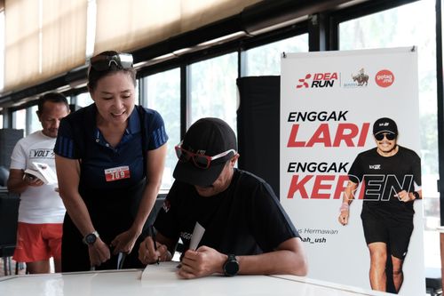 Race photo from Soft Launching Buku "Enggak Lari, Enggak Keren" & IdeaRun