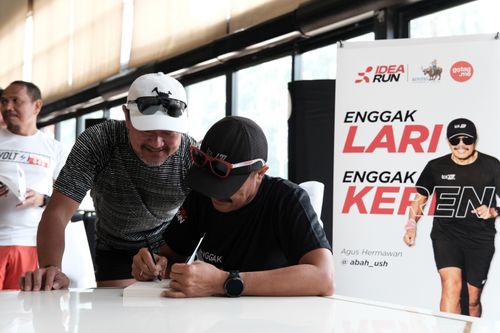 Race photo from Soft Launching Buku "Enggak Lari, Enggak Keren" & IdeaRun