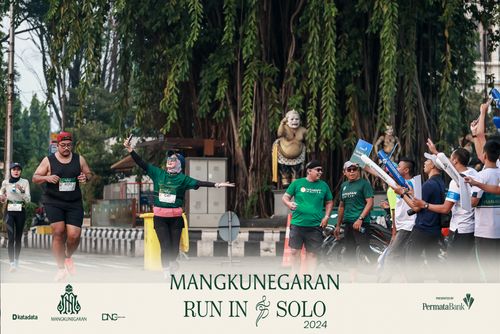 Race photo from Mangkunegaran Run 2024