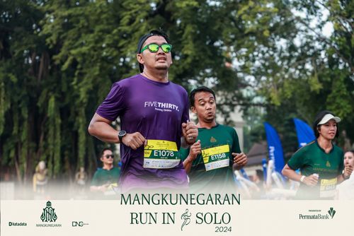 Race photo from Mangkunegaran Run 2024
