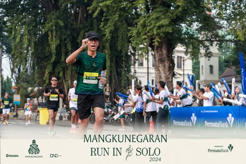Race photo from Mangkunegaran Run 2024