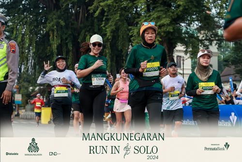 Race photo from Mangkunegaran Run 2024