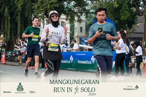 Race photo from Mangkunegaran Run 2024