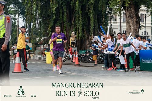 Race photo from Mangkunegaran Run 2024