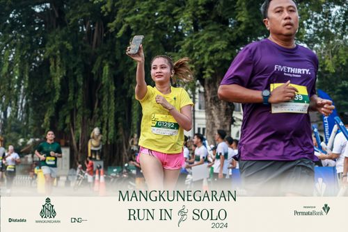 Race photo from Mangkunegaran Run 2024