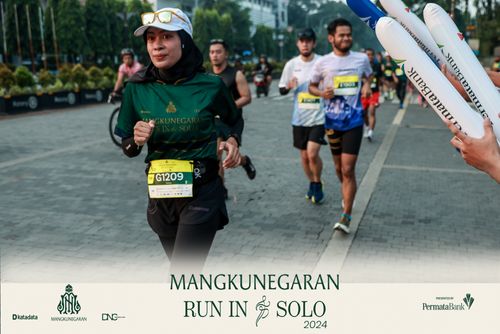 Race photo from Mangkunegaran Run 2024