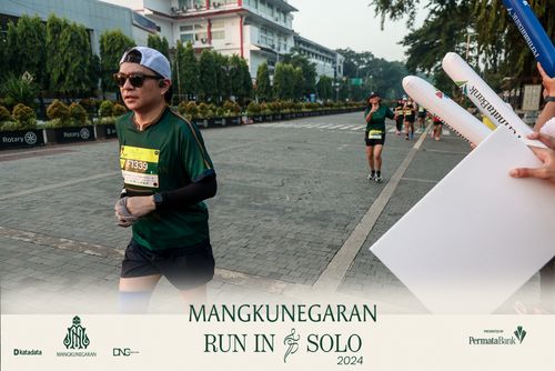 Race photo from Mangkunegaran Run 2024