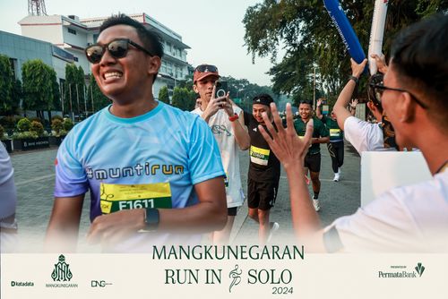 Race photo from Mangkunegaran Run 2024