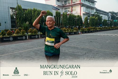 Race photo from Mangkunegaran Run 2024