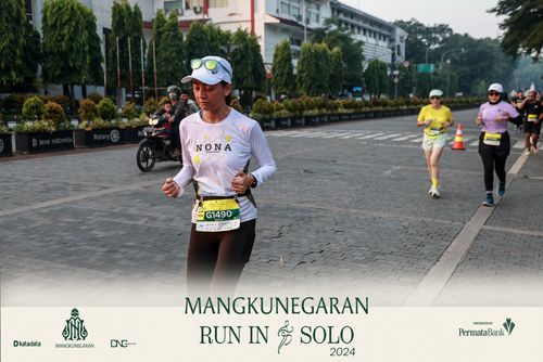 Race photo from Mangkunegaran Run 2024