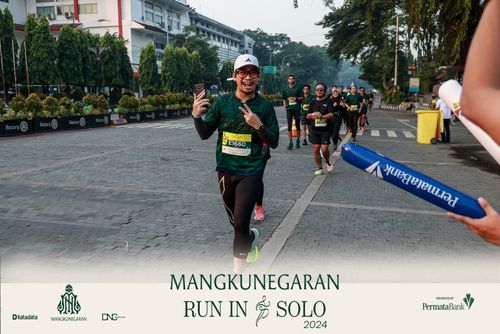 Race photo from Mangkunegaran Run 2024