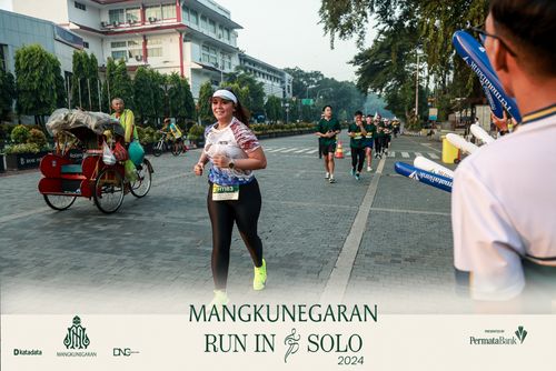 Race photo from Mangkunegaran Run 2024