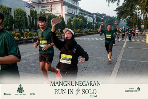 Race photo from Mangkunegaran Run 2024
