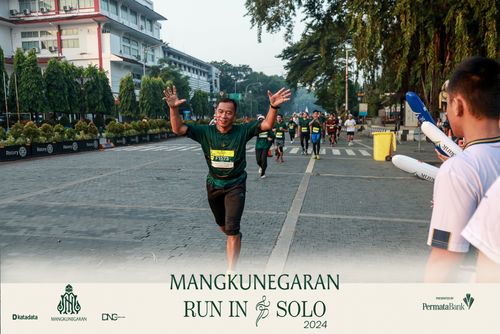 Race photo from Mangkunegaran Run 2024