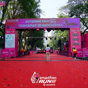 Race photo from SMARTFREN RUN 2026