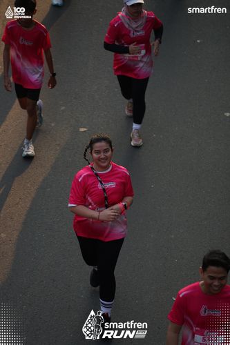 Race photo from Smartfren Run 2025 