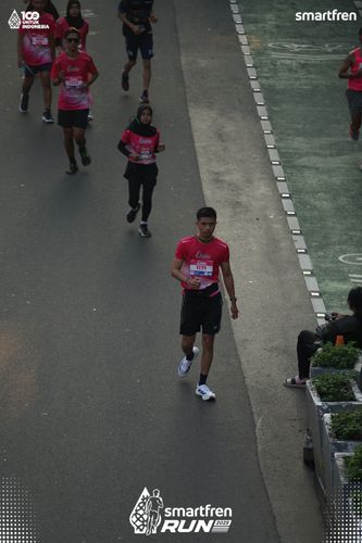 Race photo from Smartfren Run 2025 