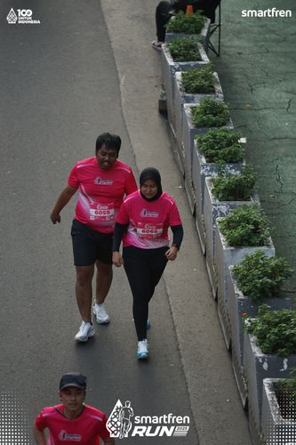 Race photo from Smartfren Run 2025 