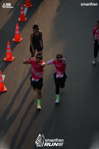 Race photo from Smartfren Run 2025 