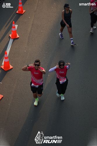 Race photo from Smartfren Run 2025 