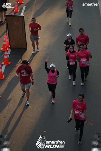 Race photo from Smartfren Run 2025 