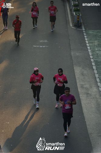 Race photo from Smartfren Run 2025 