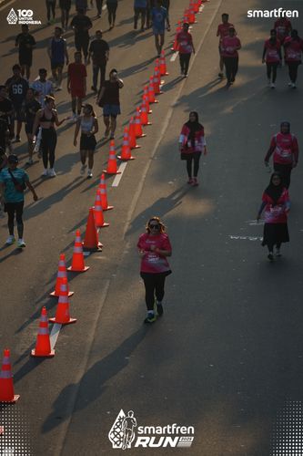 Race photo from Smartfren Run 2025 