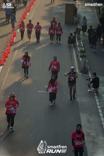 Race photo from Smartfren Run 2025 