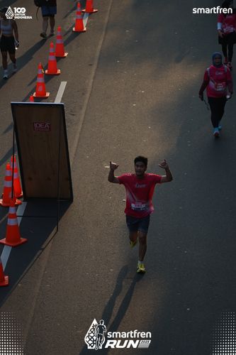 Race photo from Smartfren Run 2025 