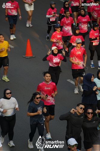 Race photo from Smartfren Run 2025 
