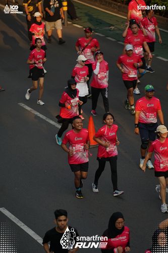 Race photo from Smartfren Run 2025 