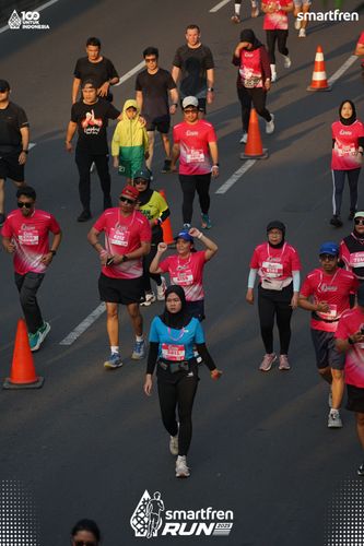 Race photo from Smartfren Run 2025 