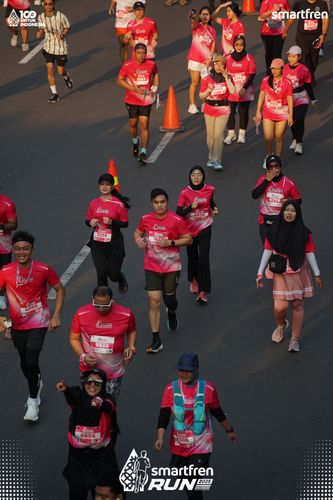 Race photo from Smartfren Run 2025 