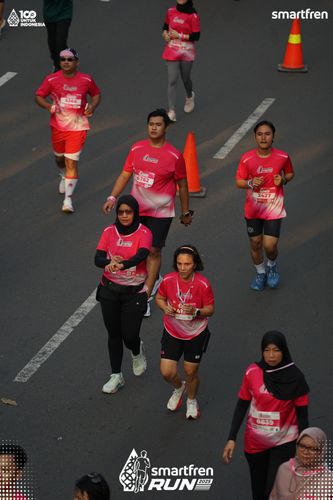 Race photo from Smartfren Run 2025 