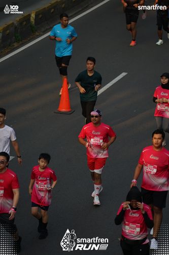 Race photo from Smartfren Run 2025 