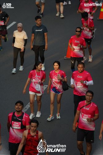 Race photo from Smartfren Run 2025 