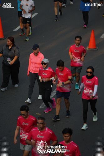 Race photo from Smartfren Run 2025 