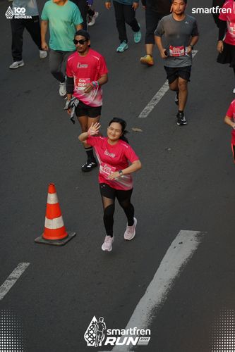 Race photo from Smartfren Run 2025 