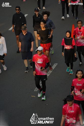 Race photo from Smartfren Run 2025 