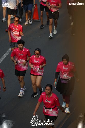 Race photo from Smartfren Run 2025 