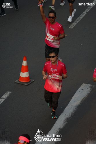 Race photo from Smartfren Run 2025 