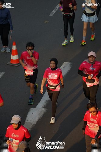 Race photo from Smartfren Run 2025 
