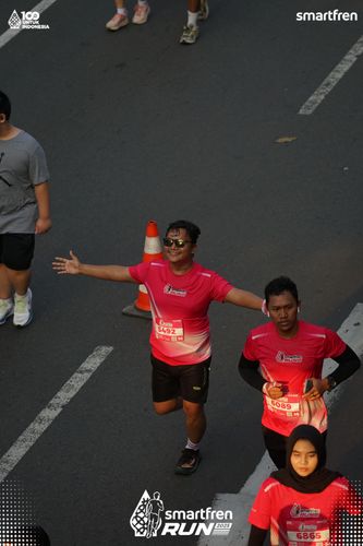 Race photo from Smartfren Run 2025 