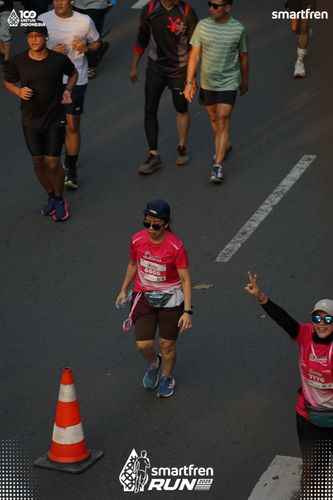 Race photo from Smartfren Run 2025 