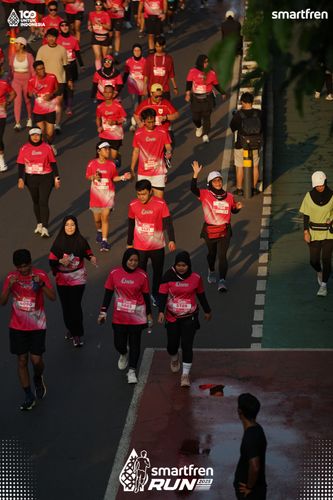 Race photo from Smartfren Run 2025 