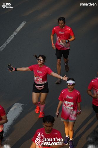 Race photo from Smartfren Run 2025 