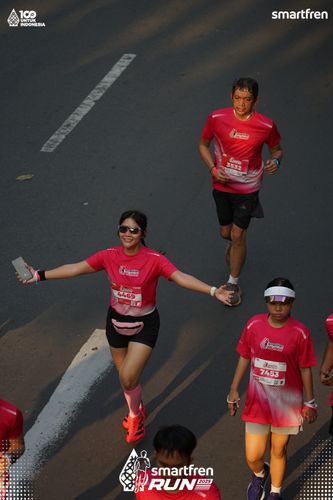Race photo from Smartfren Run 2025 