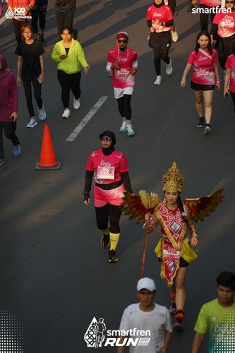 Race photo from Smartfren Run 2025 